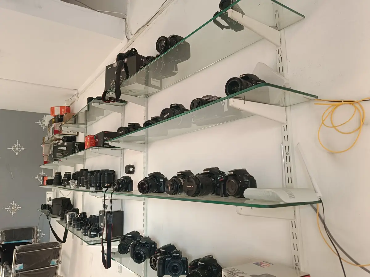 Sell Your Gadget Pune store - interior, camera shelves